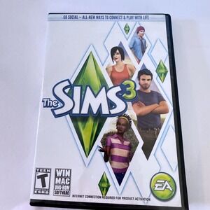 The Sims 3 PC Mac Video Game EA Games DVD-ROM w/ Manual 2009 Simulation Gaming